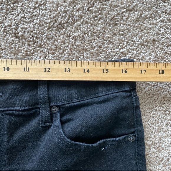 American Eagle Festival Flare Jeans Next Level Stretch Button Fly 16 Short Black - Picture 8 of 11